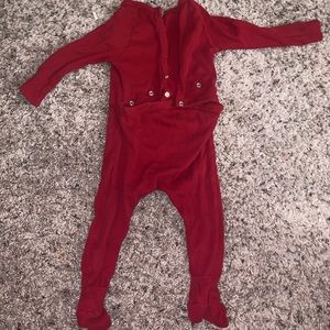 Burt’s Bees Baby red pajamas